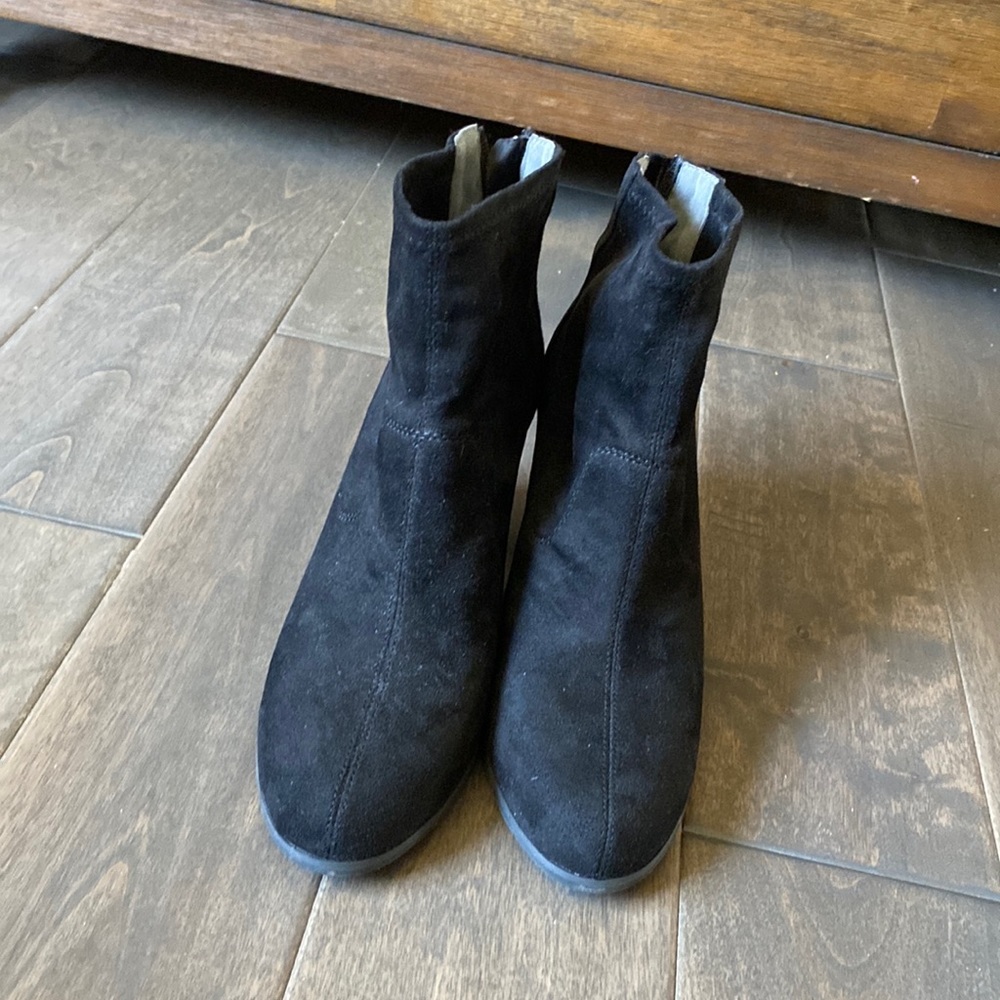 BC Black Heeled Ankle Boots